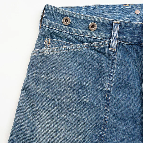 1930s US WORK PANT MIX DENIM / INDIGO - Image 3