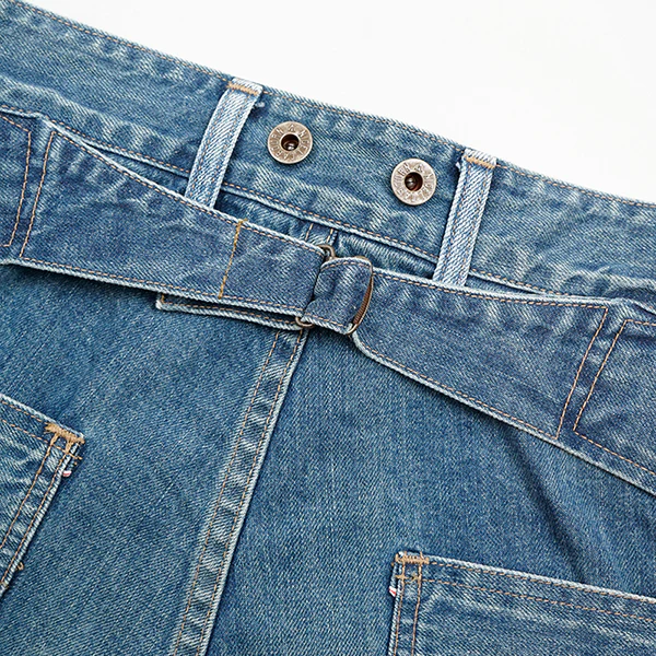 1930s US WORK PANT MIX DENIM / INDIGO - Image 5