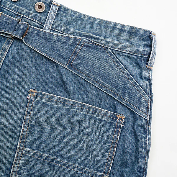 1930s US WORK PANT MIX DENIM / INDIGO - Image 6