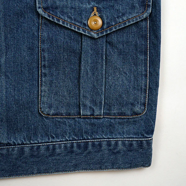 1940s DENIM JACKET 12.5oz DENIM / VINTAGE WASH / INDIGO - Image 12