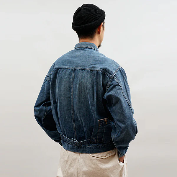1940s DENIM JACKET 12.5oz DENIM / VINTAGE WASH / INDIGO - Image 2