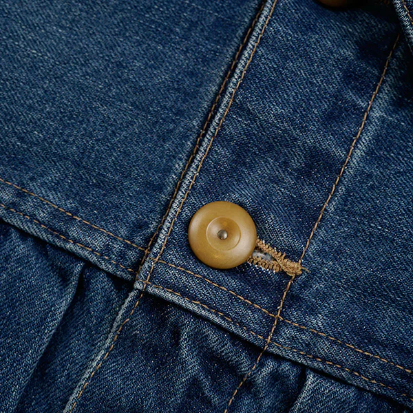 1940s DENIM JACKET 12.5oz DENIM / VINTAGE WASH / INDIGO - Image 6