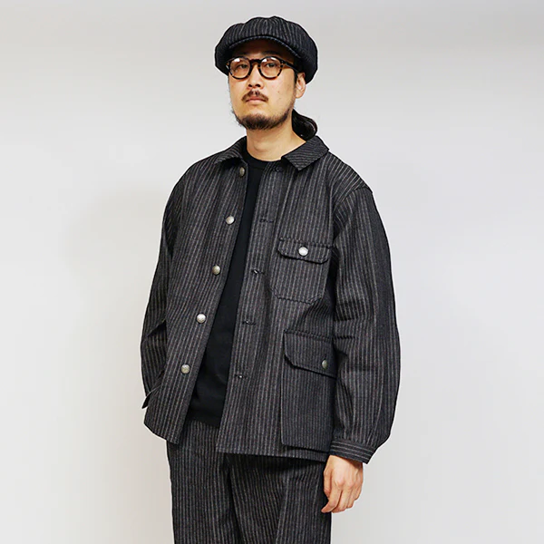 1940s FRENCH WORK JACKET / INDIGO