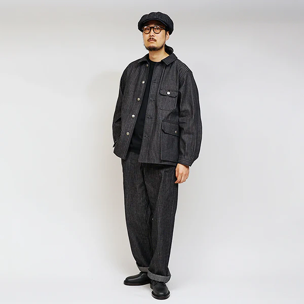 1940s FRENCH WORK JACKET / INDIGO - Image 12