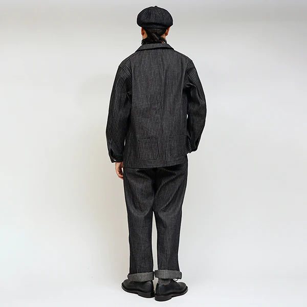 1940s FRENCH WORK JACKET / INDIGO - Image 14