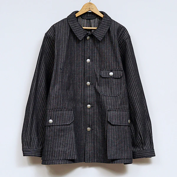 1940s FRENCH WORK JACKET / INDIGO - Image 2