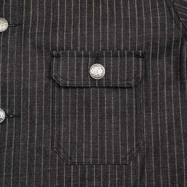 1940s FRENCH WORK JACKET / INDIGO - Image 5