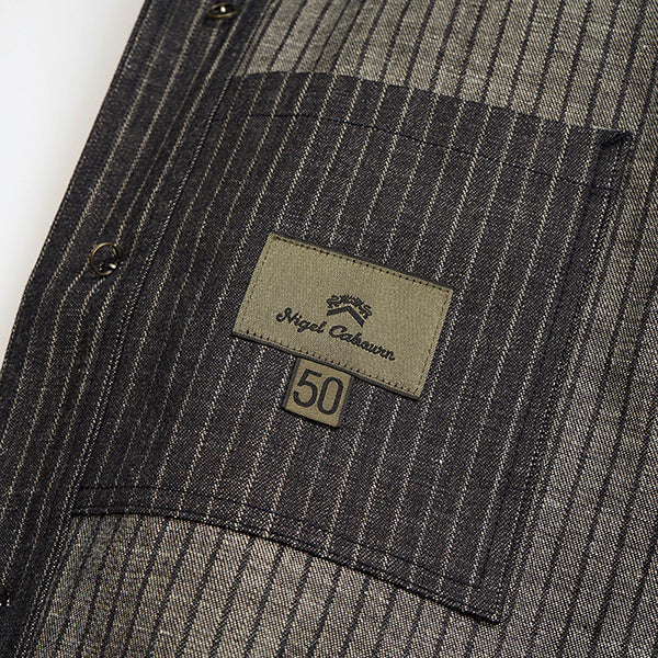 1940s FRENCH WORK JACKET / INDIGO - Image 9