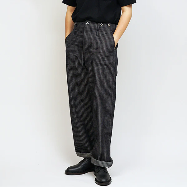 1940s FRENCH WORK PANT / INDIGO
