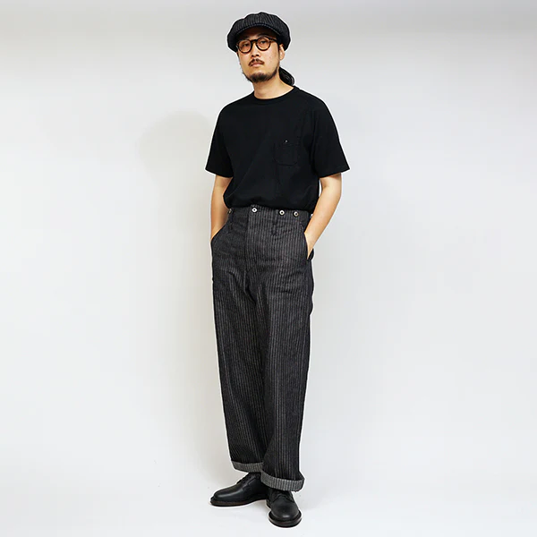 1940s FRENCH WORK PANT / INDIGO - Image 10