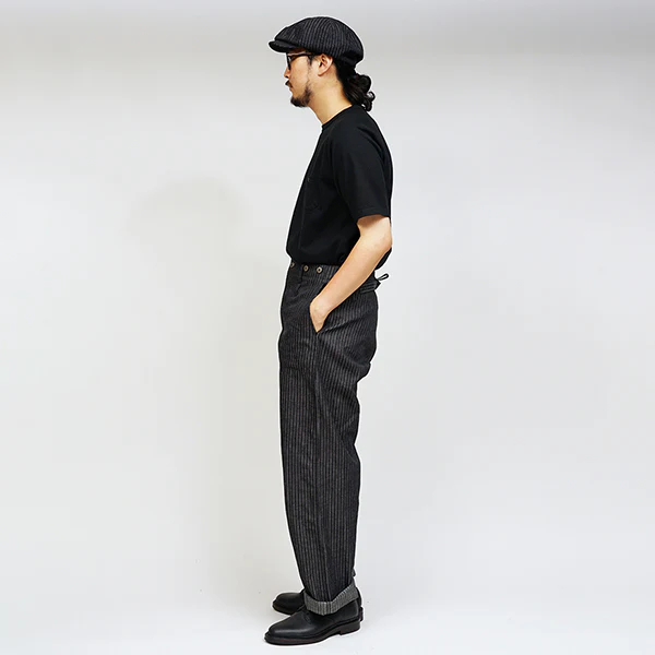 1940s FRENCH WORK PANT / INDIGO - Image 11