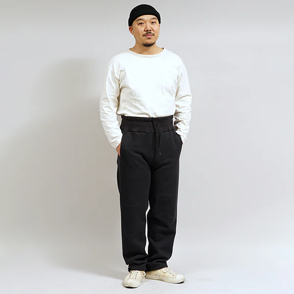 1940s MILITARY SWEAT PANT BLACK 20.5oz / BLACK - Image 11