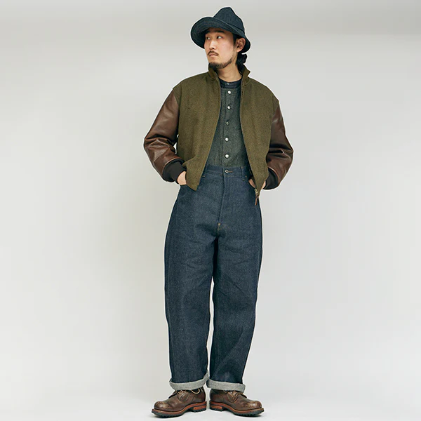 1940s TANKERS JACKET ARMY MELTON / GREEN - Image 14