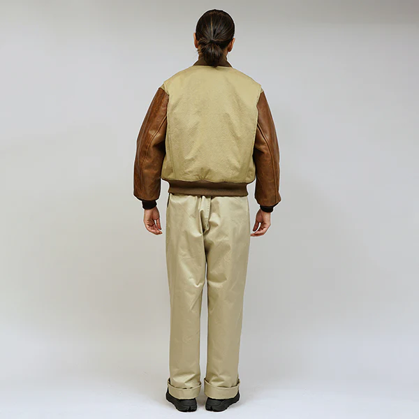 1940s TANKERS JACKET COTTON TWILL / KHAKI - Image 12