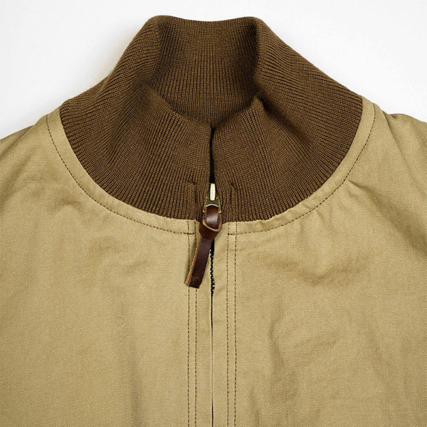 1940s TANKERS JACKET COTTON TWILL / KHAKI - Image 3