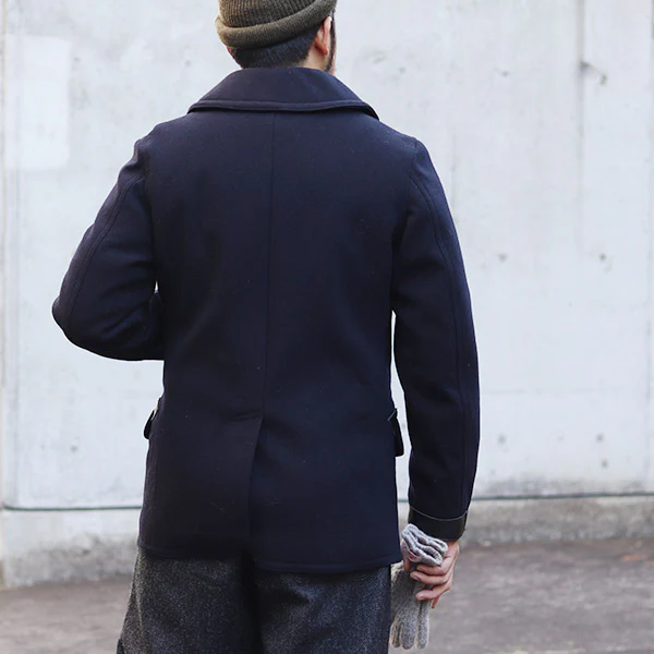 1940s U.S. NAVY PEA COAT / DARK NAVY - Image 4