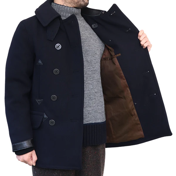 1940s U.S. NAVY PEA COAT / DARK NAVY - Image 8