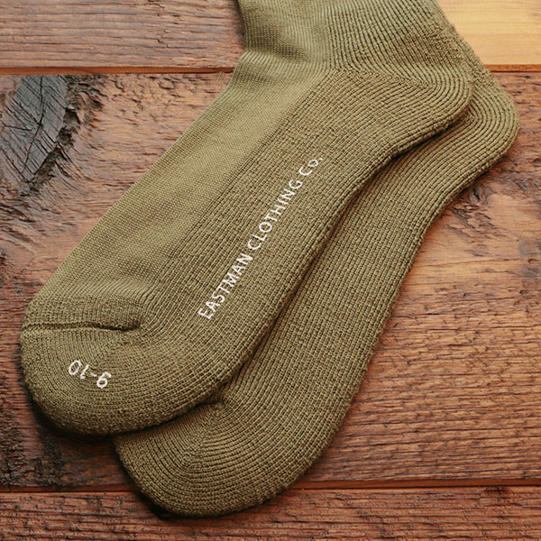 1942 MODEL 2 PAIR PACK WOOL SOCKS / OLIVE - Image 5