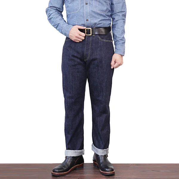 1944-45 WWII MODEL 5 POCKET JEANS / Lot S601 XX Length 32″ / ONE WASH MODEL - Image 2