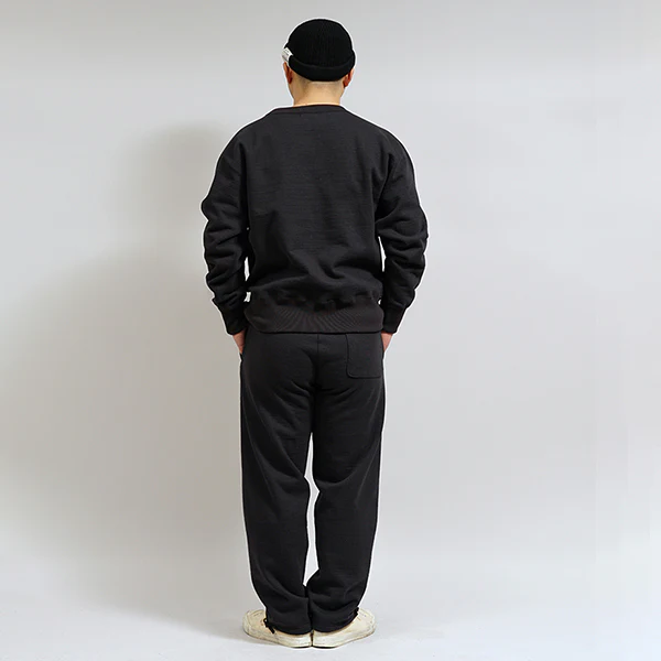 1950s CREW NECK SWEATSHIRT BLACK / 20.5oz FLEECE / BLACK - Image 10