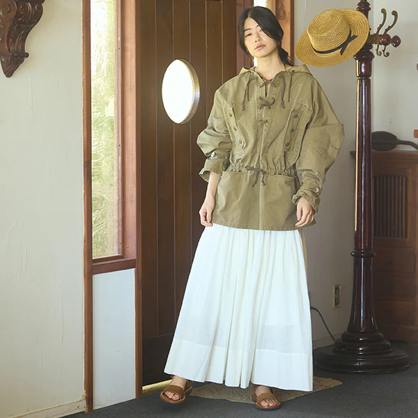 1950s GERMAN SMOCK RIPSTOP / GREEN - Image 9