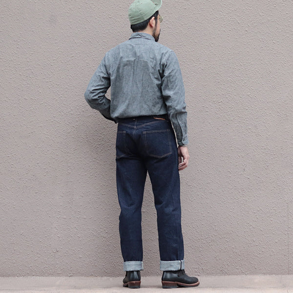 1955Z MODEL ZIPPER FLY / 14oz DENIM / ONE WASH MODEL - Image 6