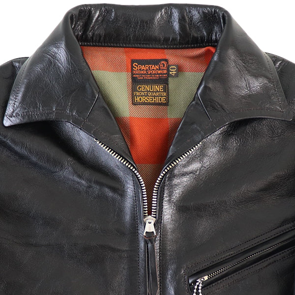 REBELS 1930s MOTORCYCLE JACKET / SINGLE TYPE HORSE HIDE / BLACKJACK - Image 7