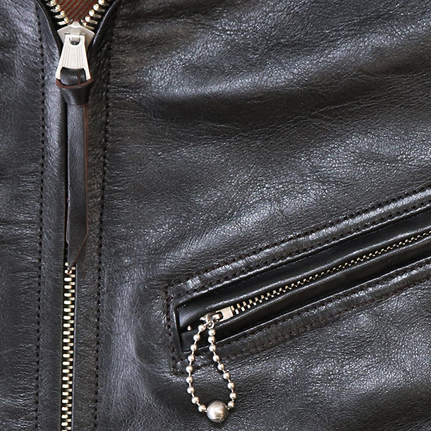 REBELS 1930s MOTORCYCLE JACKET / SINGLE TYPE HORSE HIDE / BLACKJACK - Image 8