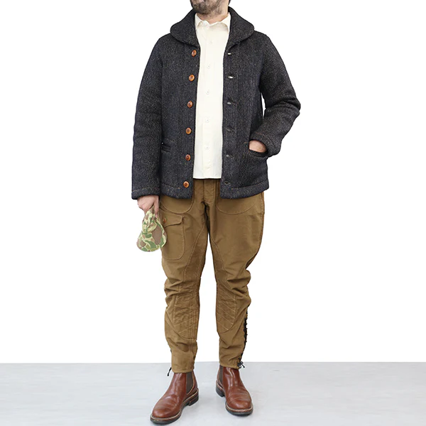 EBBETS FIELD COAT / 1913 WARMUP COAT / HIGH GAUGE MEDIUM WEIGHT BEACH CLOTH - Image 13