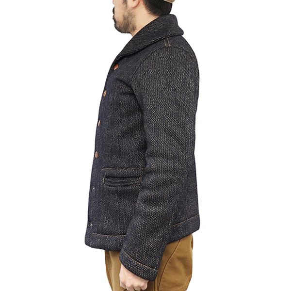 EBBETS FIELD COAT / 1913 WARMUP COAT / HIGH GAUGE MEDIUM WEIGHT BEACH CLOTH - Image 7