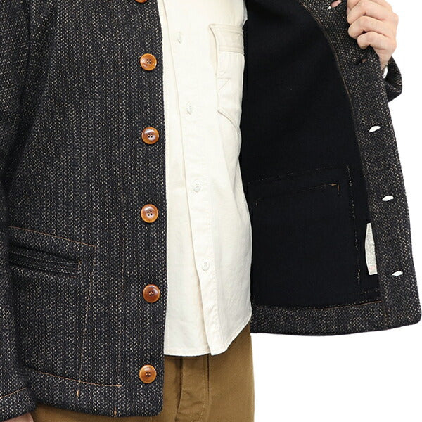 EBBETS FIELD COAT / 1913 WARMUP COAT / HIGH GAUGE MEDIUM WEIGHT BEACH CLOTH - Image 8