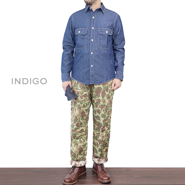 FOREMAN SHIRT / 7oz COTTON LINEN CHAMBRAY - Image 4