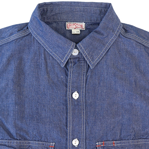FOREMAN SHIRT / 7oz COTTON LINEN CHAMBRAY - Image 6