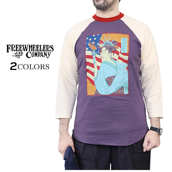 4/5 RAGLAN SLEEVE SHIRT / 自由婦女人相 / VINTAGE STYLE LIGHT WEIGHT JERSEY