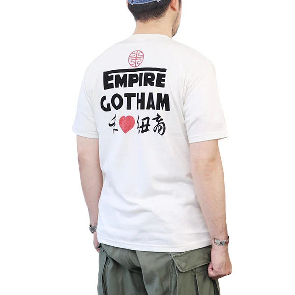T-SHIRT / 自由婦女人相/ JAPANESE ORIENTAL ART STYLE SOUVENIR COLLECTION / VINTAGE STYLE LIGHT WEIGHT JERSEY / OFF-WHITE - Image 2