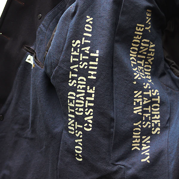 1913 U.S.NAVY OVERCOAT / 1st MODEL / HEAVY WEIGHT WOOL MELTON / NAVY - Image 11