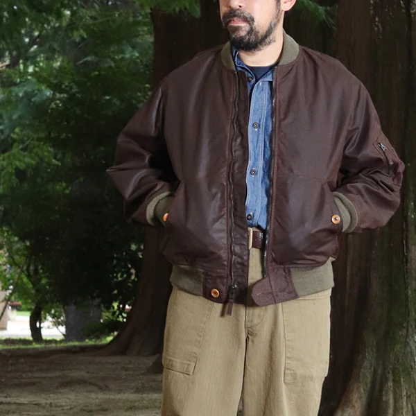 FIELD CRUISER JACKET / BRITISH MILLERAIN TRADITIONAL WAXED FABRIC / RED BROWN
