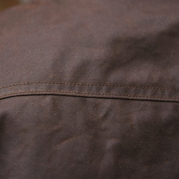 FIELD CRUISER JACKET / BRITISH MILLERAIN TRADITIONAL WAXED FABRIC / RED BROWN - Image 12