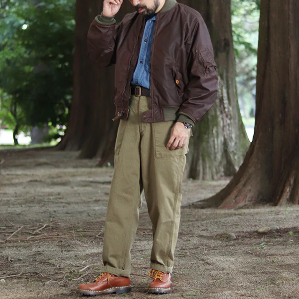 FIELD CRUISER JACKET / BRITISH MILLERAIN TRADITIONAL WAXED FABRIC / RED BROWN - Image 3