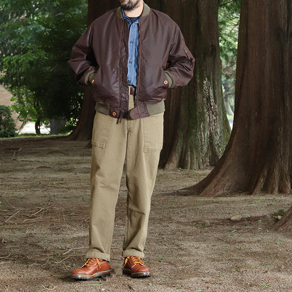 FIELD CRUISER JACKET / BRITISH MILLERAIN TRADITIONAL WAXED FABRIC / RED BROWN - Image 4
