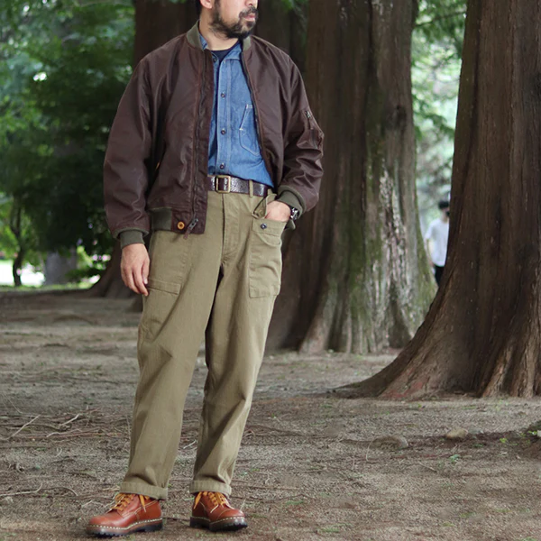 FIELD CRUISER JACKET / BRITISH MILLERAIN TRADITIONAL WAXED FABRIC / RED BROWN - Image 5
