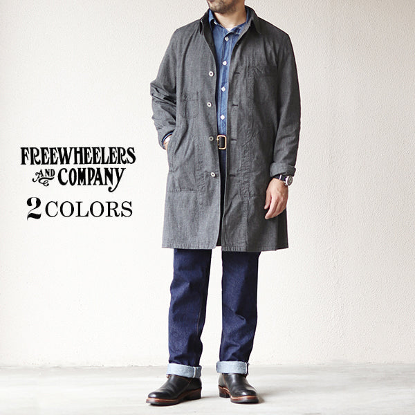 BALDWIN WORK COAT / GRAINED CHAMBRAY