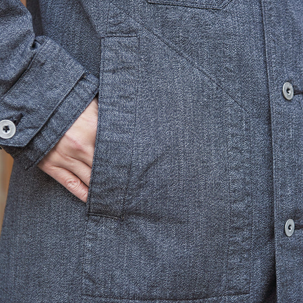 BALDWIN WORK COAT / GRAINED CHAMBRAY - Image 13