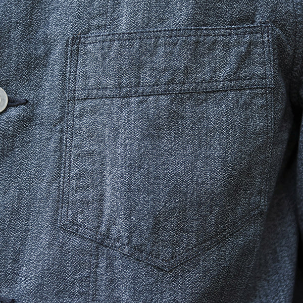 BALDWIN WORK COAT / GRAINED CHAMBRAY - Image 14
