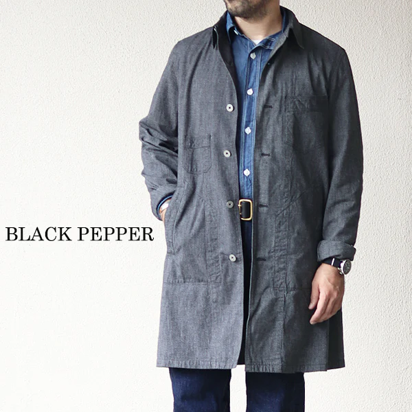 BALDWIN WORK COAT / GRAINED CHAMBRAY - Image 2
