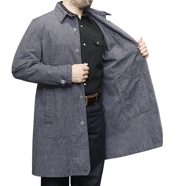 BALDWIN WORK COAT / GRAINED CHAMBRAY - Image 20