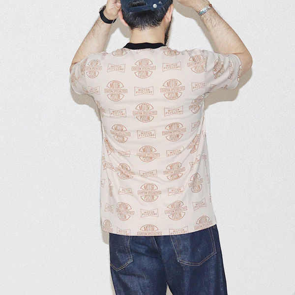 T-SHIRT / MOTOR PSYCLONE ALL OVER PRINT / VINTAGE STYLE MEDIUM WEIGHT JERSEY - Image 10