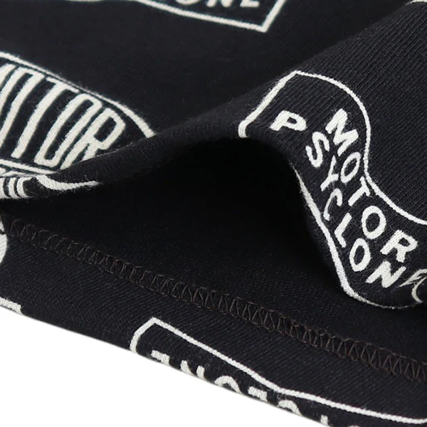 SET-IN LONG SLEEVE T-SHIRT / MOTOR PSYCLONE ALL OVER PRINT / VINTAGE STYLE MEDIUM WEIGHT JERSEY - Image 5
