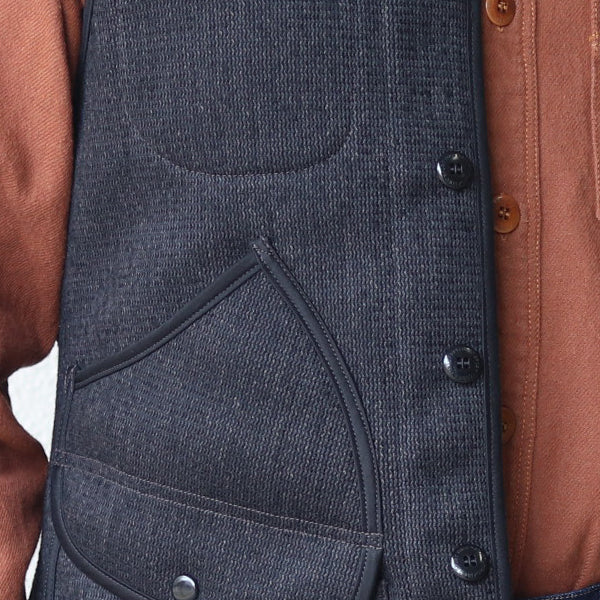 BRIDGEPORT / OUTDOOR STYLE HUNTING VEST / CHARCOAL BLACK GRAIN - Image 10
