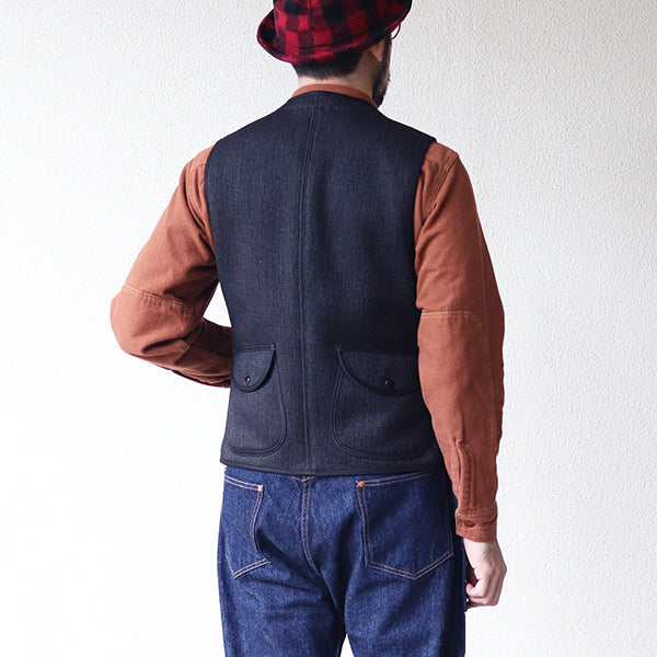 BRIDGEPORT / OUTDOOR STYLE HUNTING VEST / CHARCOAL BLACK GRAIN - Image 4